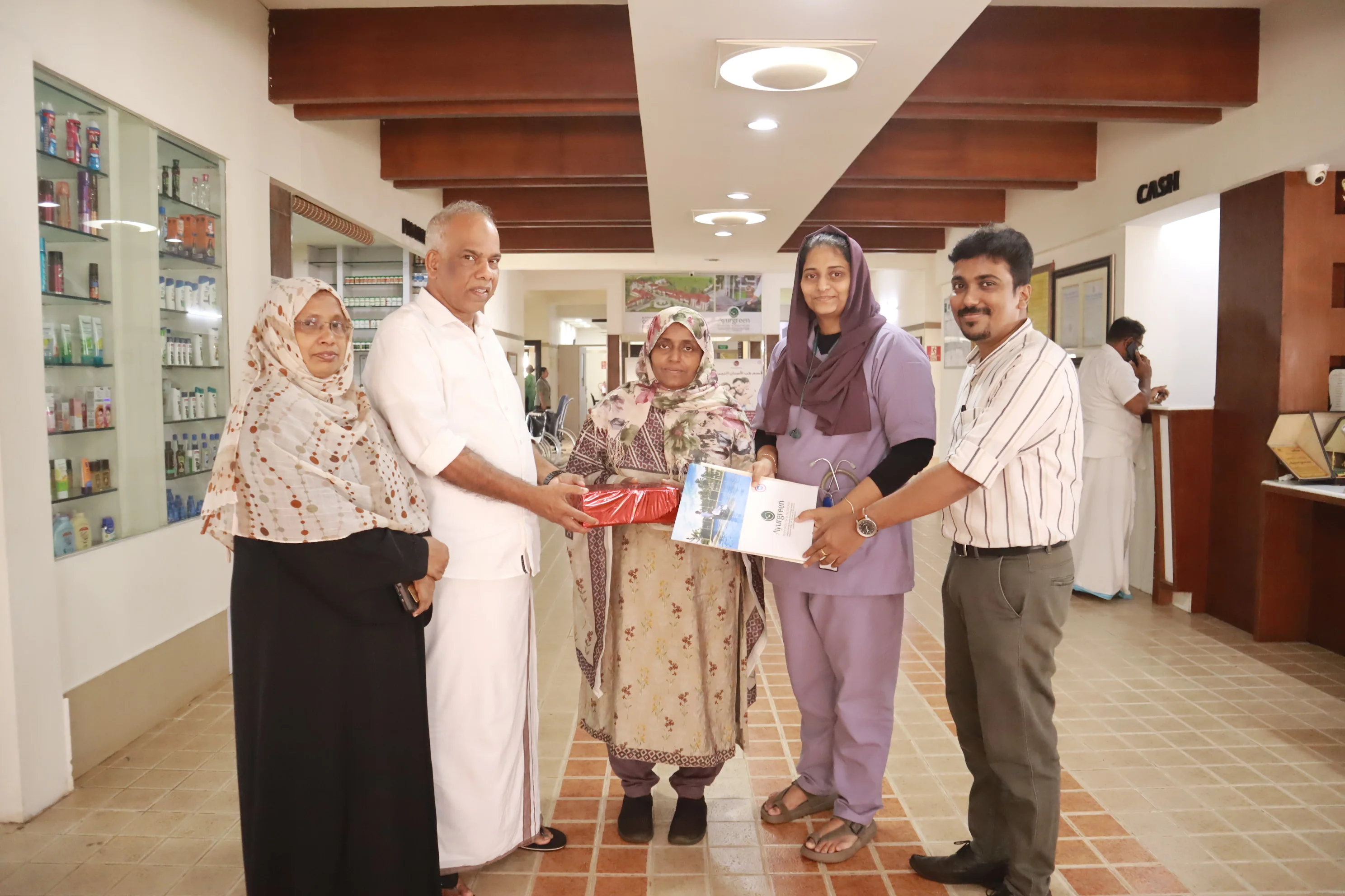 Patient during neurological rehabilitation therapy at Ayurgreen Hospital
